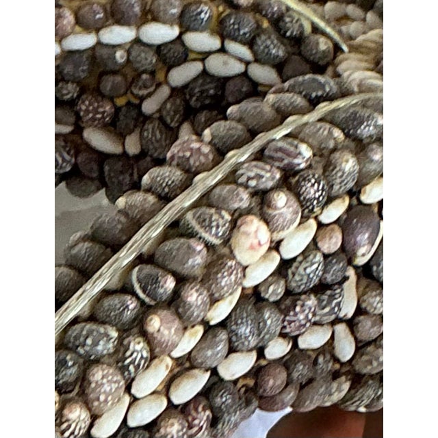 Vintage Boho Shell Encrusted Chandelier For Sale - Image 4 of 11