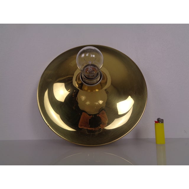 Metal Space Age Golden Wall Lamp from Doria Leuchten, 1960s For Sale - Image 7 of 14