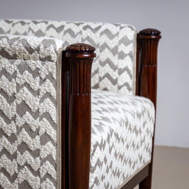 Early-20th Century Pair of Art Deco Armchairs, France For Sale In New York - Image 6 of 12