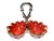 Biedermeier Antique Viennese Biedermeier Ruby Opaline Glass Bonbon Dish With Gilt Floral Enamel Decoration & Silver Handle, c.1830 For Sale - Image 3 of 16