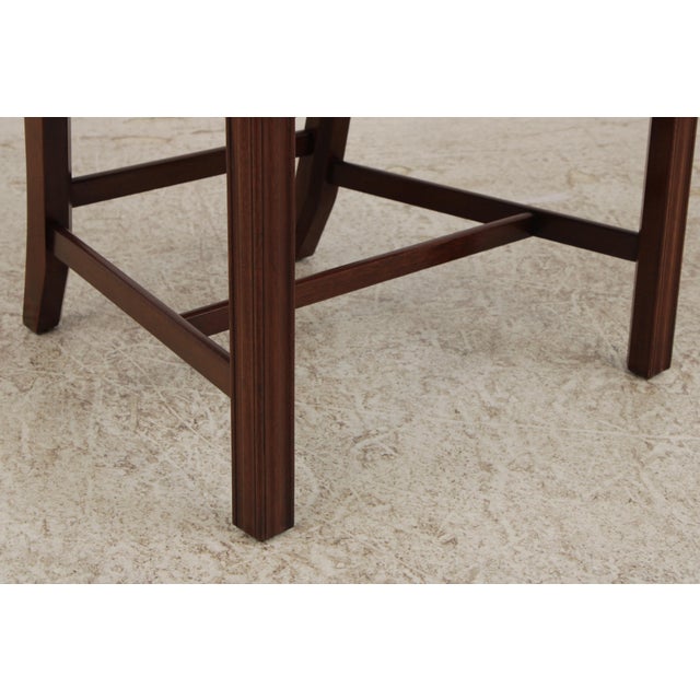 Set of 8 Baker Mahogany Dining Chairs For Sale - Image 16 of 18