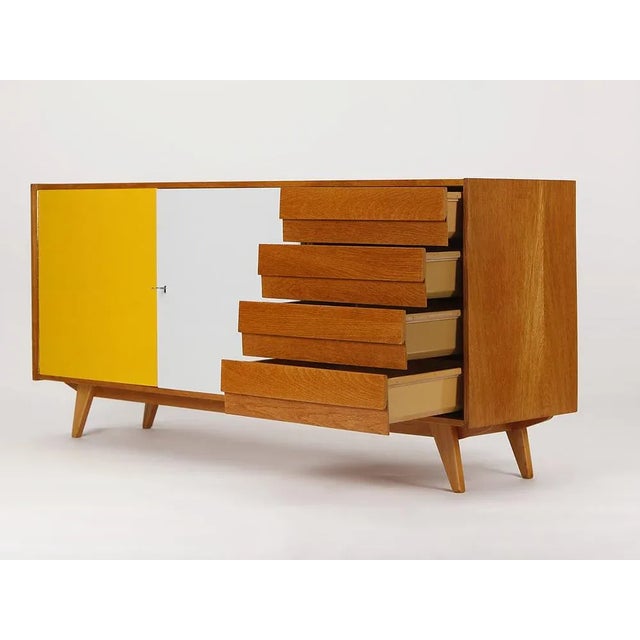 Wood Mid-Century Sideboard with Plastic Drawer from Interier Praha, 1960s For Sale - Image 7 of 10