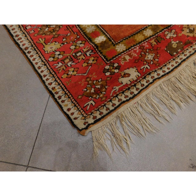 Vintage Turkish Wool Rug. 4'8"x 7'4" For Sale - Image 12 of 13