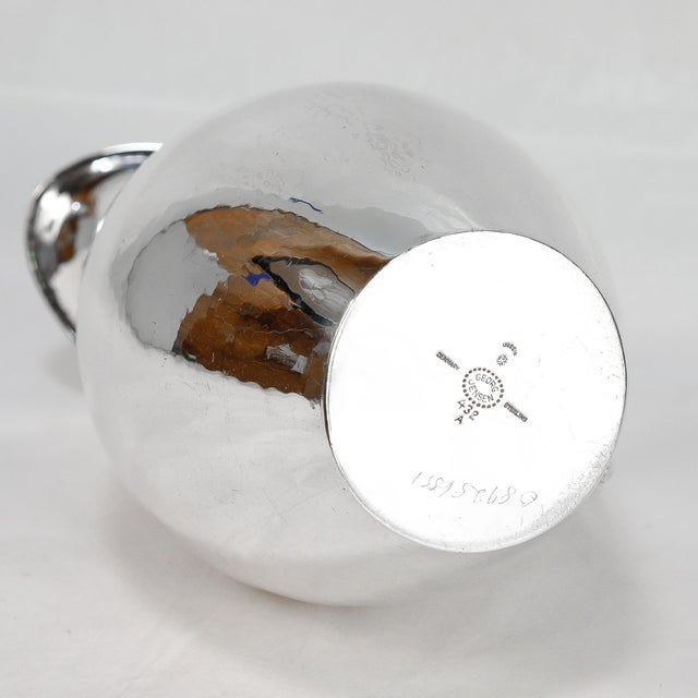 Vintage Georg Jensen Modernist Sterling Silver Pitcher No. 432a by Johan Rohde For Sale - Image 12 of 15