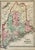 A finely original engraved antique map of Maine published by J.H. Colton, one of the most respected American cartographic...