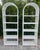 1970s Vintage Boho Chic Arched Rattan & Wicker Bookcases Étagère- a Pair For Sale In Miami - Image 6 of 12