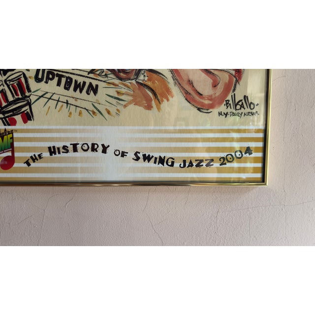 Framed Jazz Poster the History of Jazz Swing Wall Art by Bill Gallow Music Decor Print For Sale - Image 10 of 12