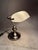 Metal Ministerial Lamp with Chrome Finish and White Glass Lampshade, 1980s For Sale - Image 7 of 9