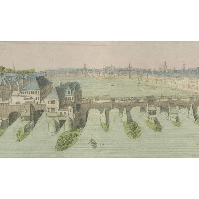 Huguier, Frankfurt am Main Optica View, Hand-Colored Print, 1780 For Sale - Image 5 of 9