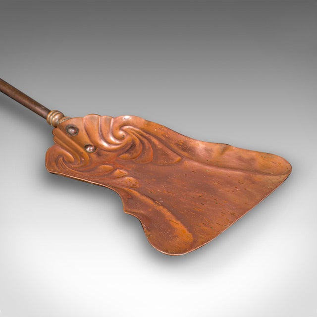 Metal Antique Fireside Companion Set, French Bronze Fire Tools, Art Nouveau, Victorian For Sale - Image 7 of 12