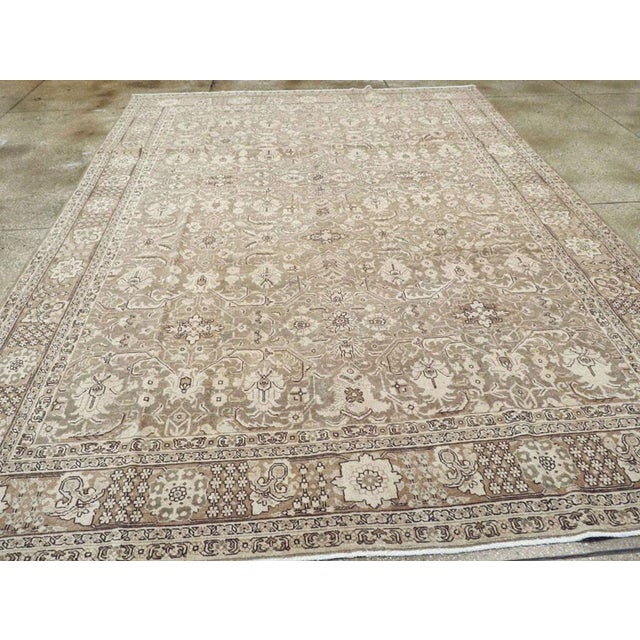 Early 20th Century Galerie Shabab Collection Early 20th Century Persian Tabriz Carpet For Sale - Image 5 of 10