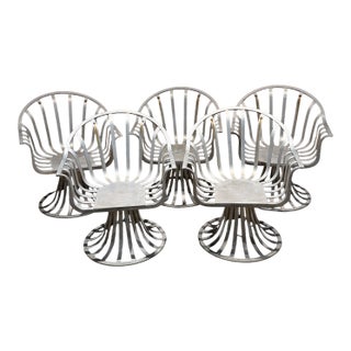 Mid-Century Modern Tulip Patio Armchairs by Herbert Saiger for Russell Woodard For Sale