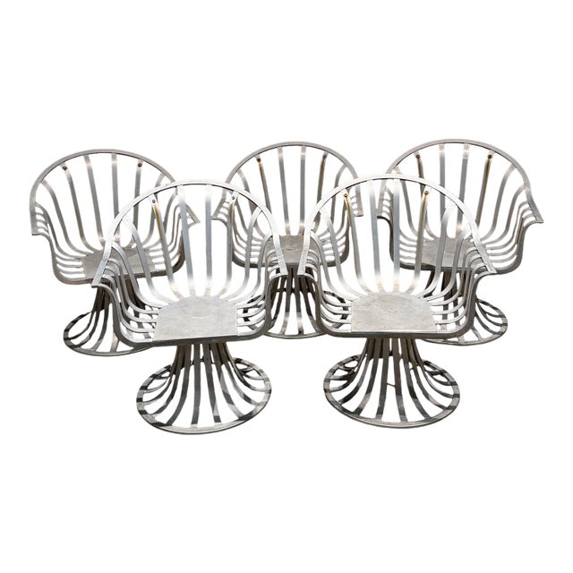 Mid-Century Modern Tulip Patio Armchairs by Herbert Saiger for Russell Woodard For Sale