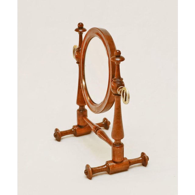 Historicism Standing Mirror in Brass, 1880 For Sale - Image 3 of 6