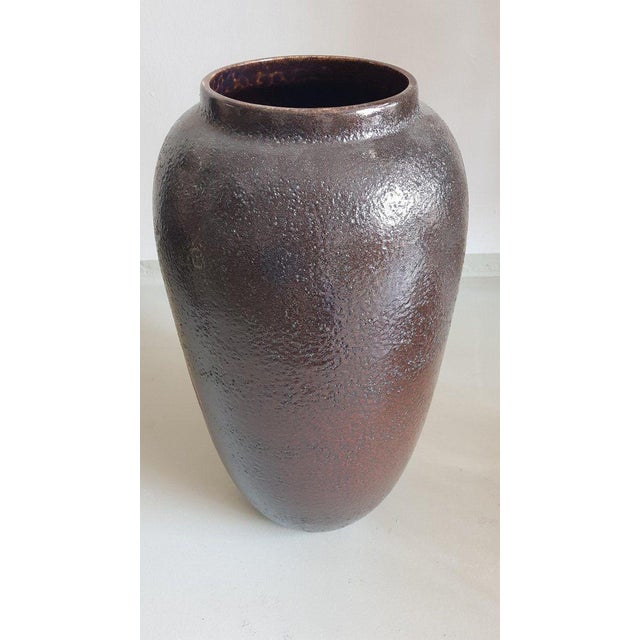 Fat lava Art Vase super rare black and red "Strawberry" Decor. G: This original vintage vase was produced in the 1970s in...