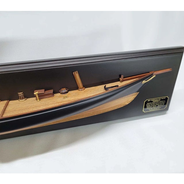 Wood Fine Half Model of the Schooner Yacht America P-SM383 For Sale - Image 7 of 7