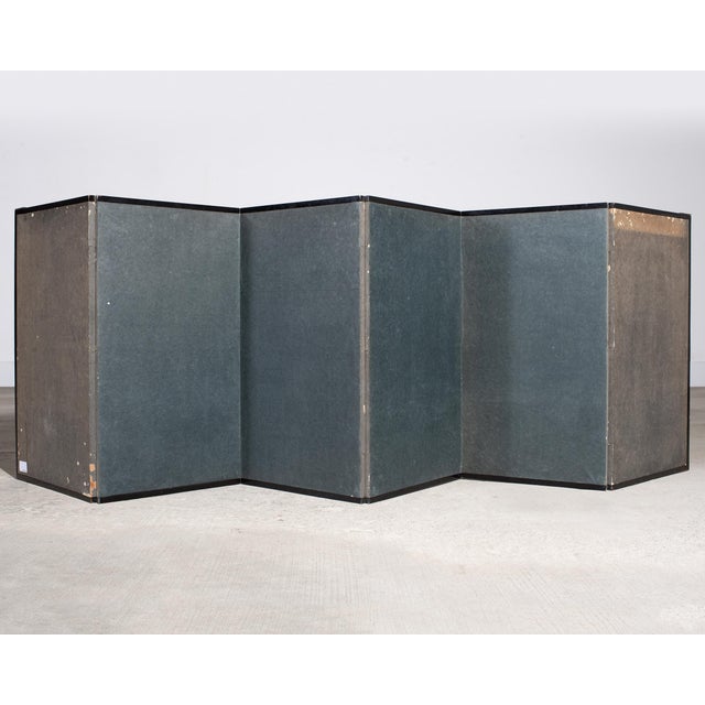 Japanese Harimaze Six Panel Screen Applied Edo Tanzaku Poems For Sale - Image 17 of 18