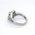 Early 21st Century 14k White Gold Diamond Three-Stone Engagement Ring - Size 7 For Sale - Image 5 of 11