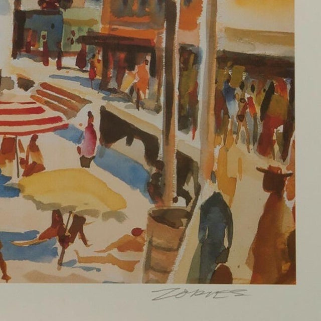 Milford Zornes "Main Beach Laguna" Lithograph Print Limited 1 of 250 Signed For Sale - Image 4 of 4