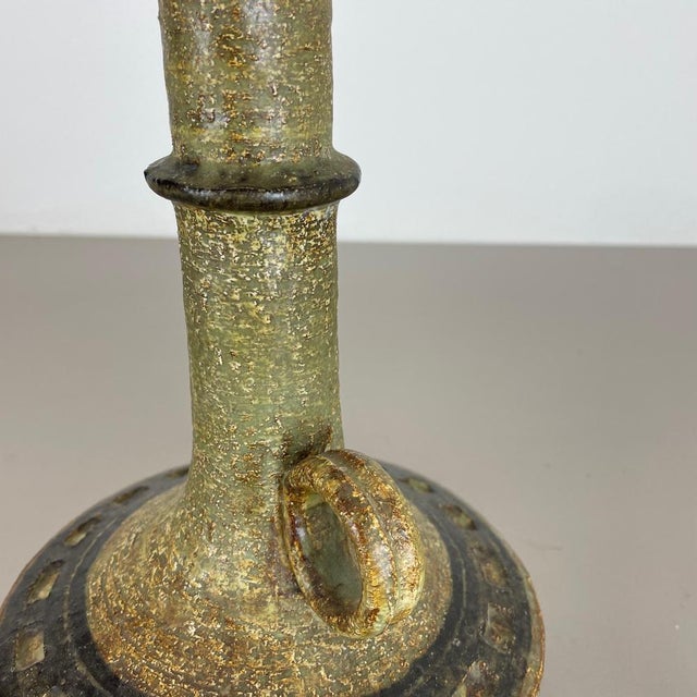 Beige Ceramic Studio Pottery Table Light Base from Jette Helleroe Ceramics, Denmark, 1970s For Sale - Image 8 of 18