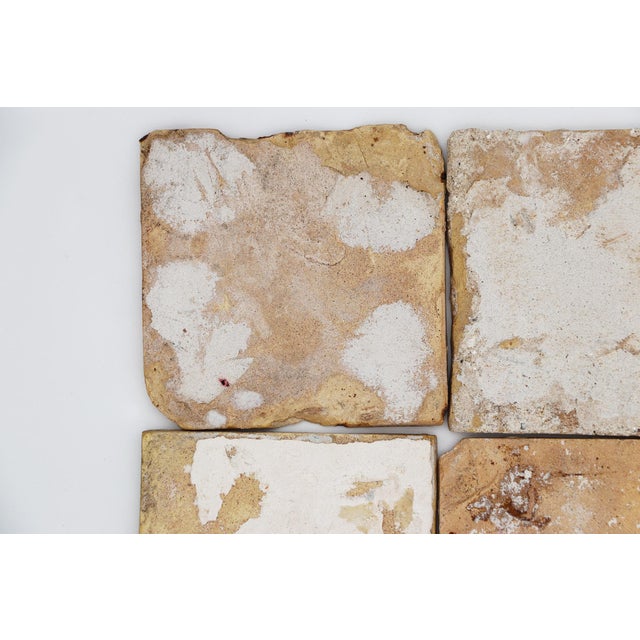 Blue 18th Century Set of Four Delft Tiles, Earthenware For Sale - Image 8 of 9