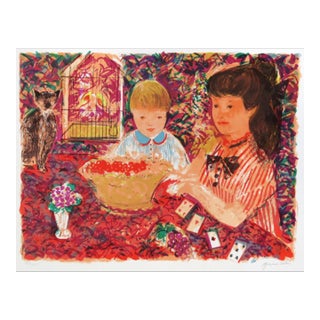 1960s Emilio Grau Sala Card Game Lithograph For Sale