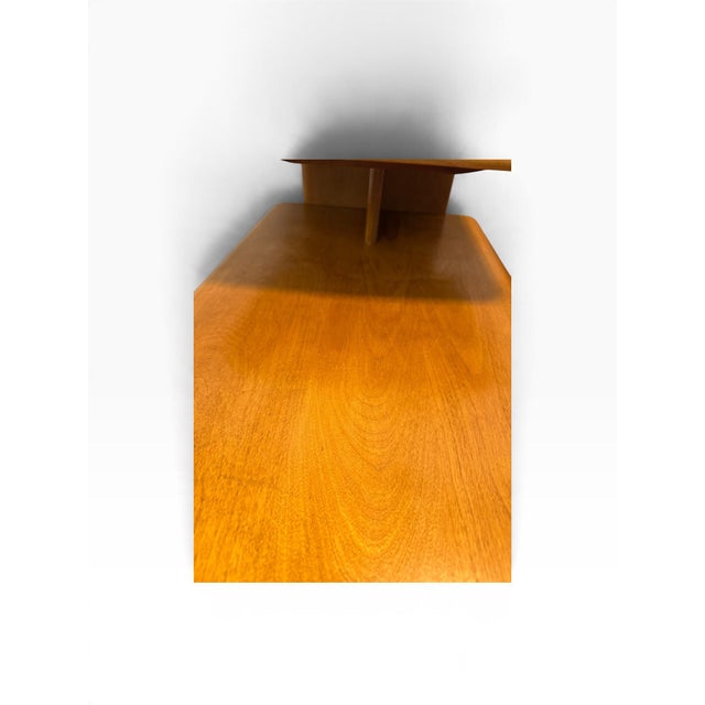 2 MCM Vintage Authentic Heywood-Wakefield Champagne M-308-G Step End Tables For Sale In Pittsburgh - Image 6 of 12