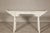 Mid 20th Century Vintage Antique White Console Table with Weathered Patina and Carved Details For Sale - Image 5 of 12