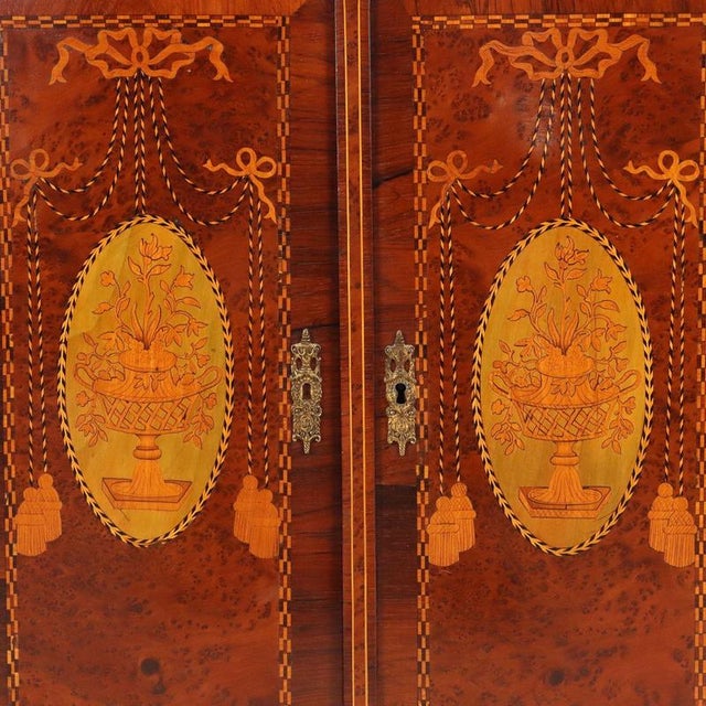 Wood Neoclassical Style Corner Cabinet For Sale - Image 7 of 13