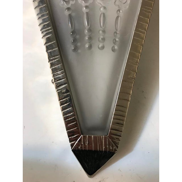 Early 20th Century French Art Deco Fan Sconces by Genet Et Michon - a Pair For Sale - Image 5 of 12