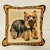Traditional 1980s Vintage Traditional Yorkshire Terrier Tapestry Decorative Pillow. For Sale - Image 3 of 8