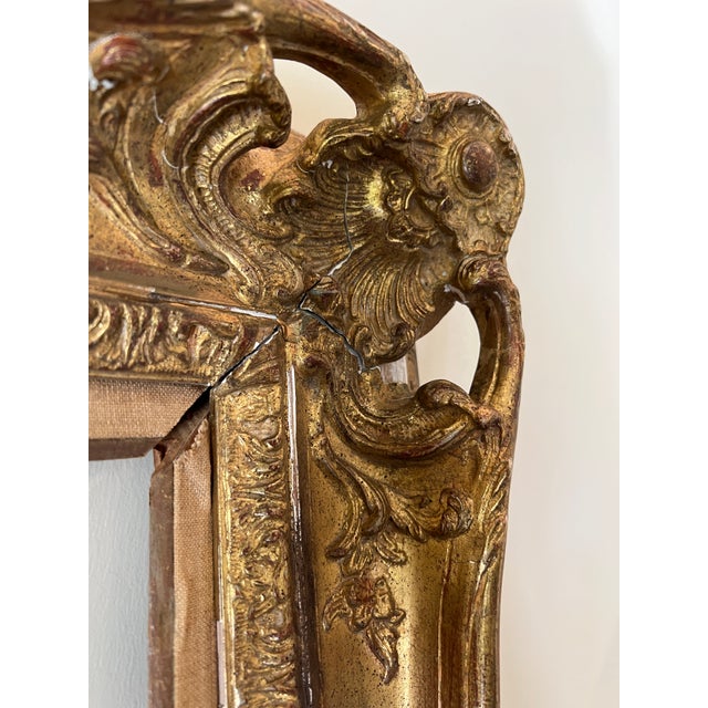 1940s French Gilded Louis XV Style Cast Frame, Les Cadres Gault, Paris For Sale - Image 4 of 11