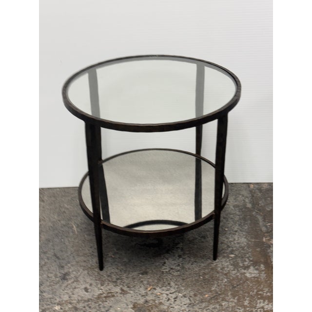 Contemporary Crate & Barrel Clairemont Side Tables, Pair For Sale - Image 3 of 12