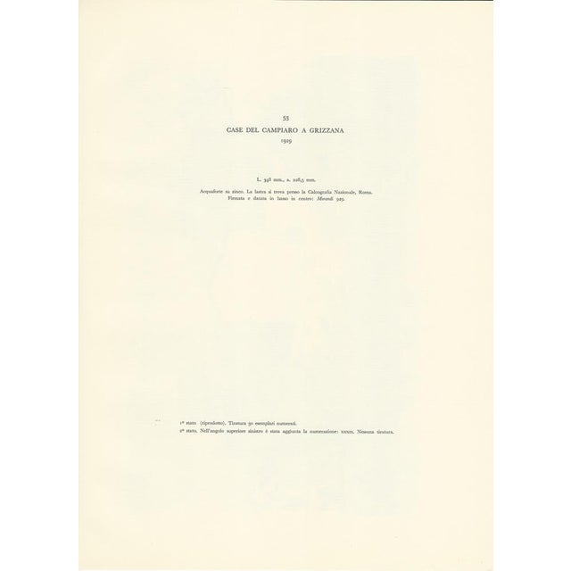 1950s G. Morandi, Campiaro Houses in Grizzana, Paper For Sale - Image 5 of 7