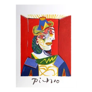 1980s "Buste de Femme, 14-D-k" Lithograph After Pablo Picasso