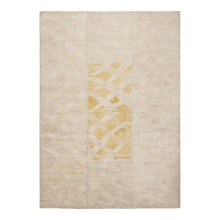 Rug & Kilim’s Scandinavian Style Rug in Beige and Gray, With Geometric Patterns For Sale