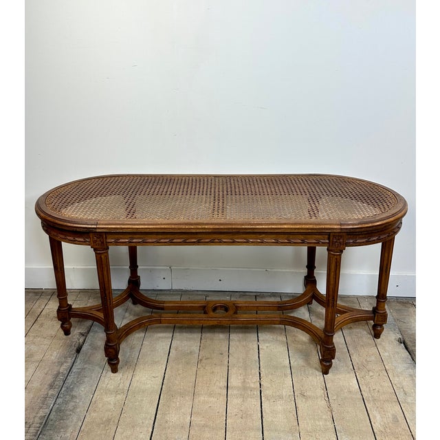 Louis XVI Style Piano Bench in Walnut, 1890s For Sale - Image 10 of 10