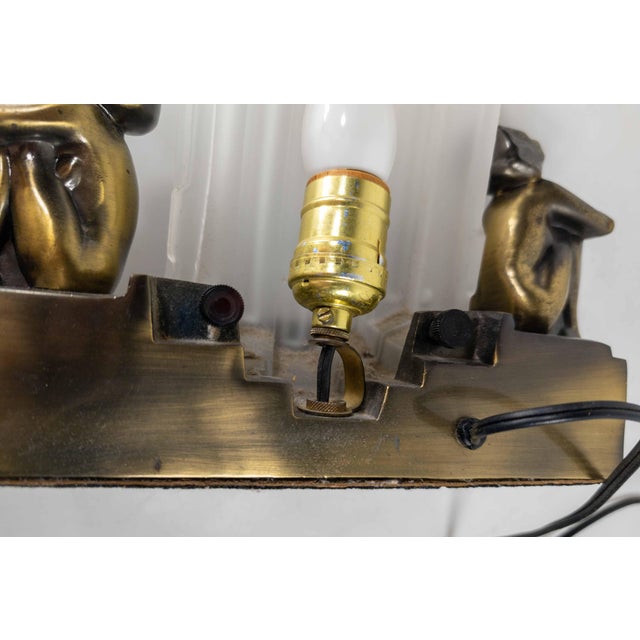 Mid-Century Art Deco Style Table Lamp by Sarsaparilla After FrankArt For Sale - Image 10 of 11