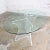 Vintage Modern to Hollywood Regency or Art Deco Dining Table Lucite Sculptural Base Oval Glass Top For Sale - Image 6 of 18