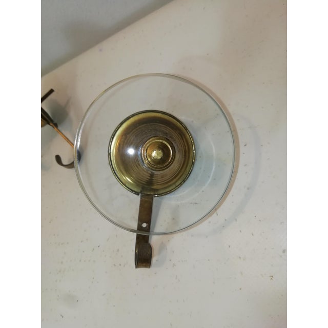 Gold Vintage Italian Glass and Brass Coat Rack from Fontana Arte, 1950s, Set of 4 For Sale - Image 8 of 12