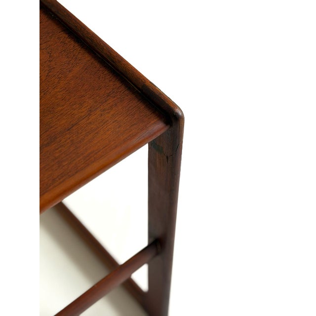 Gold Teak Side Table by Arne Hovmand Olsen for Mogens Kold, 1960s For Sale - Image 8 of 10