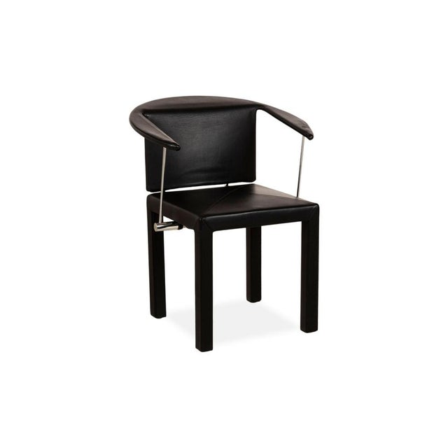 Animal Skin Arcadia Leather Chairs from B&B Italia, Set of 4 For Sale - Image 7 of 9