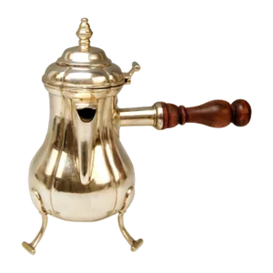 Silver Rococo Chocolate Pot Handle by Master F.X. Weixelbaum, Vienna, 1759