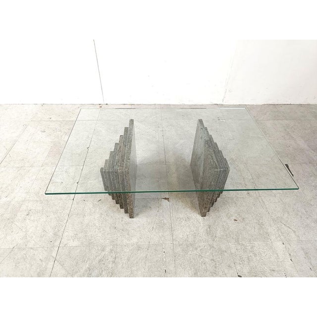 Vintage Granite Coffee Table, 1980s, in Flawless conditions. Designed 1980 to 1989