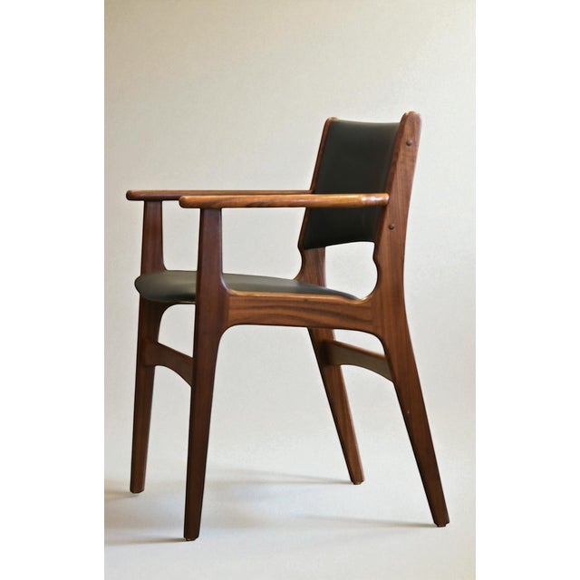 Model 89 Armchair in Teak and Leather by Erik Buch, 1960s For Sale - Image 12 of 18
