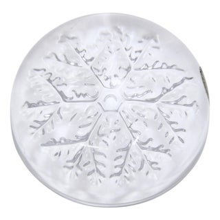 Crystal Snowflake Paperweight For Sale