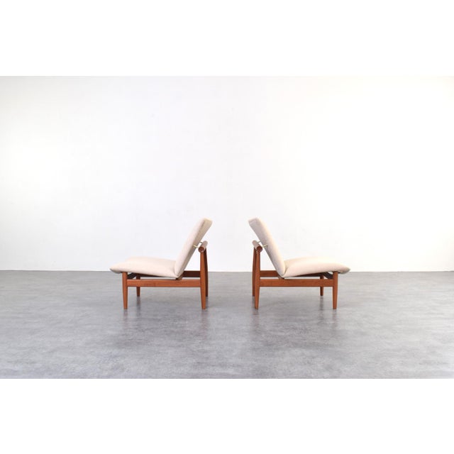 Mid-Century Modern Model FD 137/1 Japan Lounge Chairs by Finn Juhl for France & Søn, 1960s, Set of 2 For Sale - Image 3 of 18