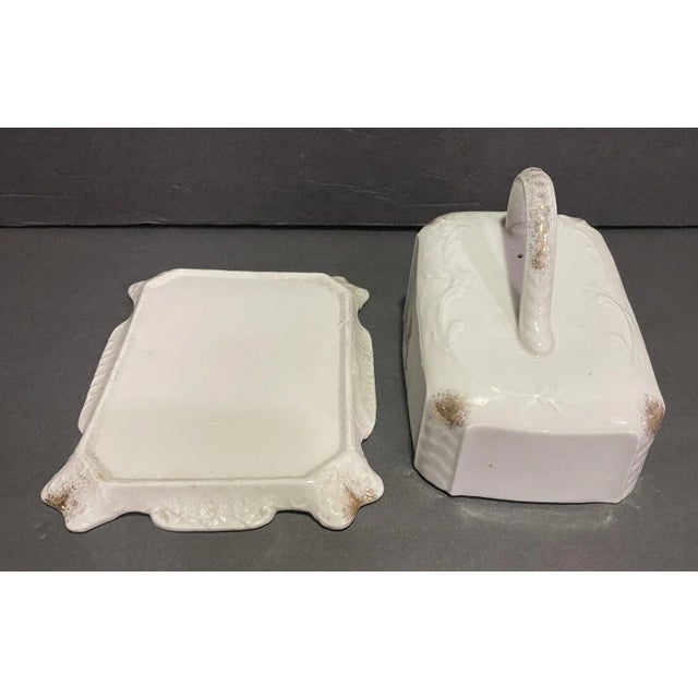 Antique Cheese Dish Porcelain With Lid Chairish