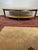 1960s Cherry Wood Oval Coffee Table on Metal Legs For Sale - Image 4 of 8