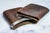 Brown Victorian Antique Leather Sterling Silver Cigar Case Holder Tobacciana For Sale - Image 8 of 11